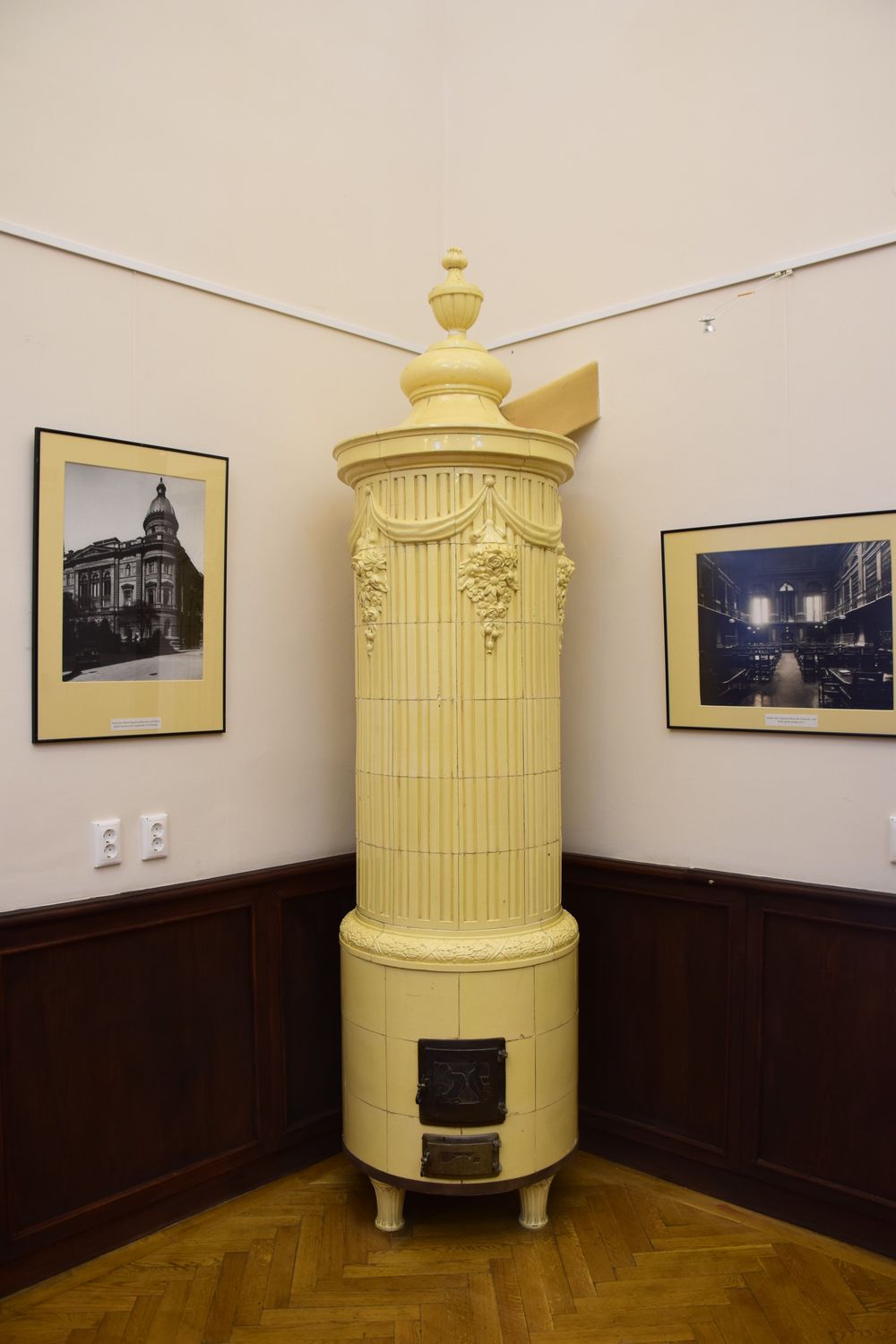 Tile stove - One of the remaining original furnishings