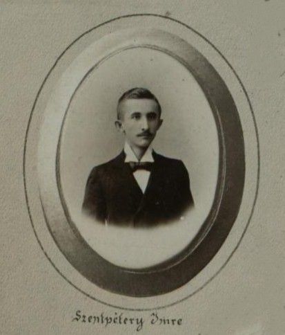 Imre Szentpétery as a university student in the 1898/99 academic year