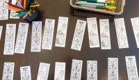 Colour in and take your bookmark home! 